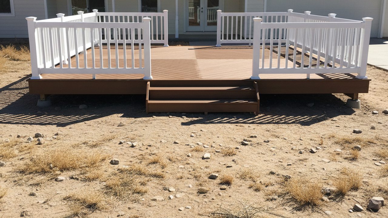 Custom Deck Design completed by Premium Deck Solutions in Las Vegas, NV