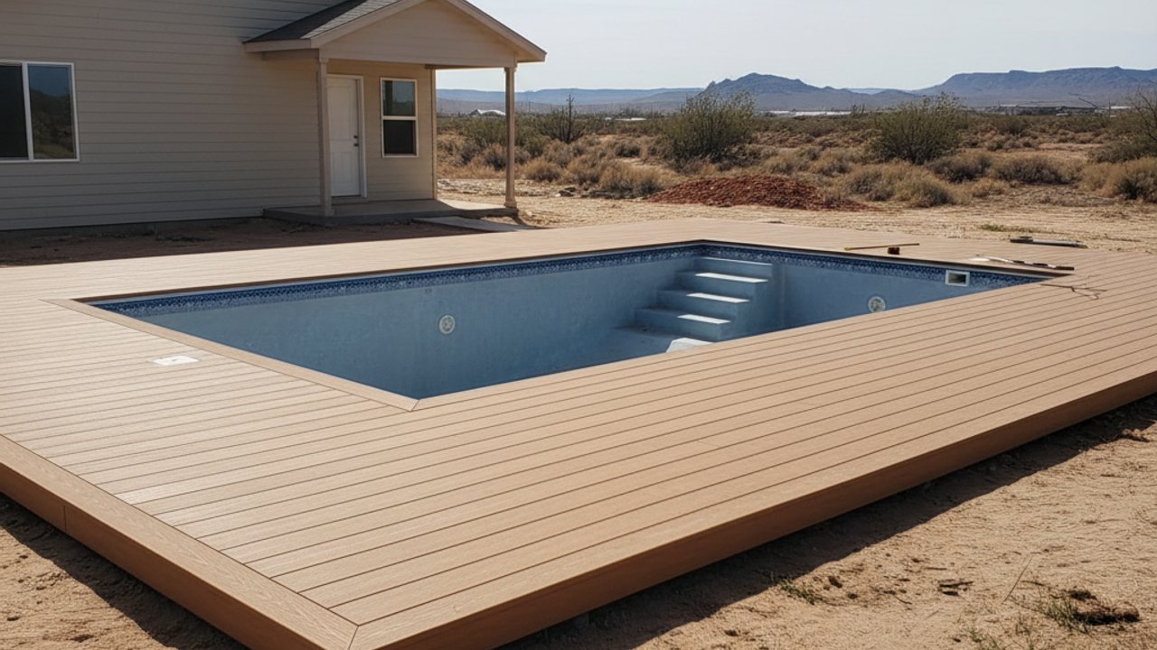 Composite Decking Installation completed by Premium Deck Solutions in Sunrise Manor, NV